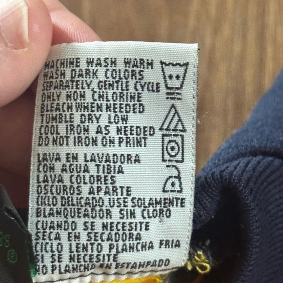 Y2K vintage Ninja Turtle graphic sweater Navy and Yellow - Picture 5 of 8